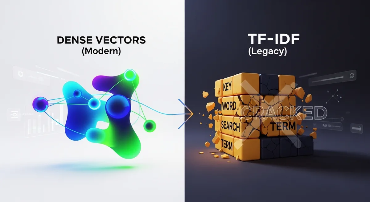 Dense Vectors vs. TF-IDF: Why Keyword Search is Dying cover