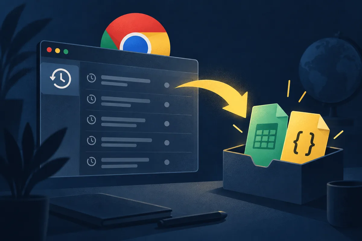 How to Export Chrome History to CSV or JSON cover